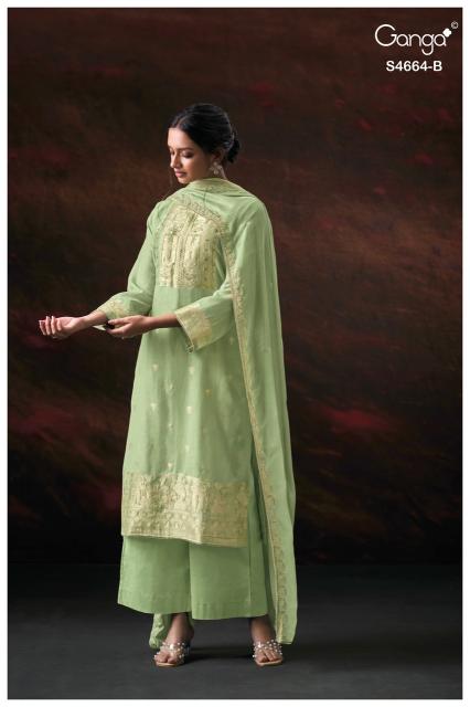 Ganga miara 4664 dress material wholesale
